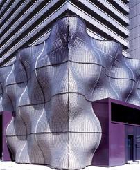 Fassadengestaltung von Heatherwick Studios fr Heizkraftwerk in London 