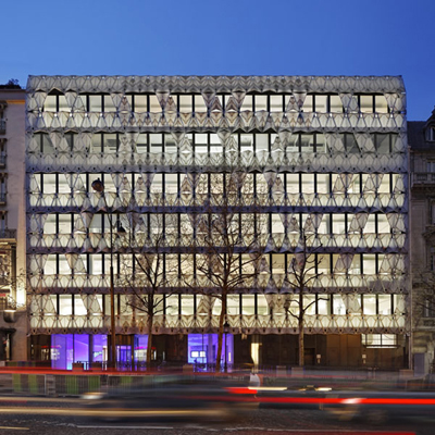 Manuelle Gautrand: ORIGAMI OFFICE BUILDING Paris, Frankreich, 2007-2011