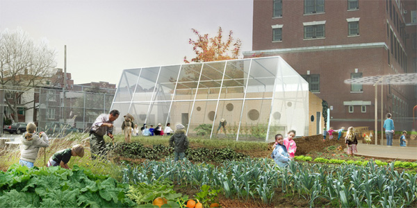 WORK Architecture Company: P.S. 216  EDIBLE SCHOOLYARD Konzept fr den ersten Schulgarten New Yorks