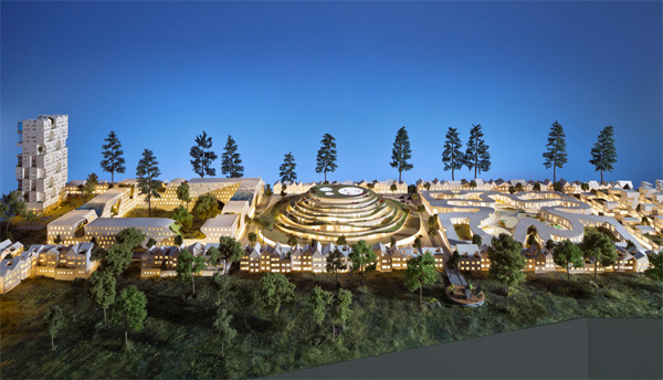 WORK Architecture Company: NATURE-CITY Project based on a 225 acre site in Keizer Station, Oregon,