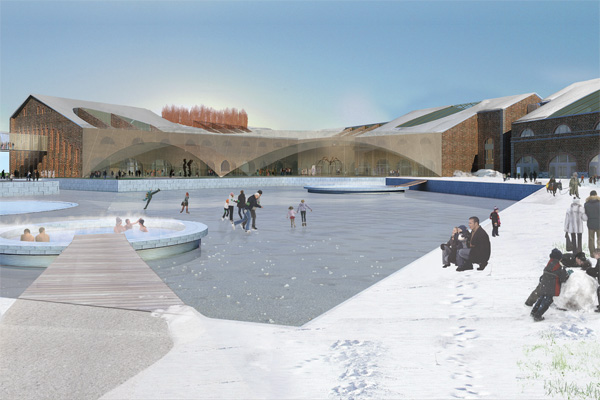 WORK Architecture Company: NEW HOLLAND ISLAND Neues Kulturzentrum fr die 8 Hektar groe Insel Neu Holland